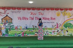 TRƯỜNG MN ĐẠI HƯNG TỔ CHỨC HỘI THI 