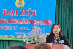 ĐẠI HỘI CÔNG ĐOÀN TRƯỜNG MN ĐẠI HƯNG NĂM HỌC 2022-2023