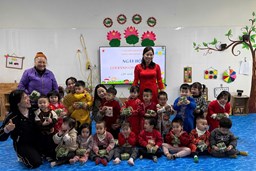 TRƯỜNG MẦM NON ĐẠI HƯNG TỔ CHỨC NGÀY HỘI GÓI BÁNH CHƯNG XANH